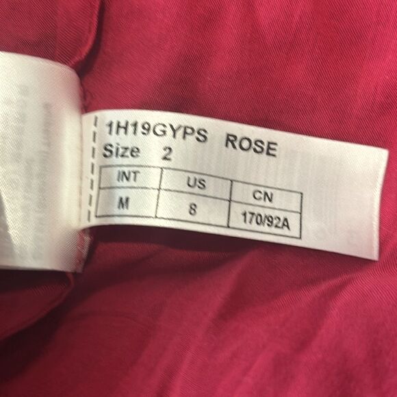 New ba&sh Gypsie Rose Dress Red Medium - Picture 14 of 16